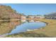 Waterfront view of townhomes and pond at 140 Black River Dr, Summerville, SC 29485