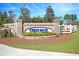 Brick entrance sign to Cresswind community at 218 River Martin Court, Summerville, SC 29483