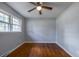 Simple bedroom with hardwood floors and ceiling fan at 301 Corey Blvd, Summerville, SC 29483