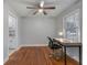 Home office features hardwood floors and a window at 301 Corey Blvd, Summerville, SC 29483