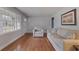 Living room with hardwood floors and neutral walls at 301 Corey Blvd, Summerville, SC 29483