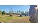 Large backyard with mature trees and grassy area at 3112 Santee River Rd, Saint Stephen, SC 29479