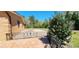 Brick house with wrought iron gate and patio at 3112 Santee River Rd, Saint Stephen, SC 29479