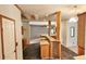 Kitchen features a breakfast bar and ample cabinet space at 3112 Santee River Rd, Saint Stephen, SC 29479