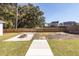 Backyard with firepit and shed at 3301 Von Ohsen Rd, Summerville, SC 29485