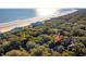 Aerial view showing home's location near the beach at 456 Vetch Ct, Kiawah Island, SC 29455