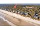 Aerial view of beachfront property and surrounding area at 456 Vetch Ct, Kiawah Island, SC 29455