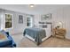 Bright bedroom with a teal comforter and built-in shelving at 463 Rowley Lane, Summerville, SC 29486