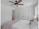 Bedroom with a queen bed and ceiling fan at 768 Maynard Ln, Summerville, SC 29486