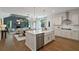Open concept kitchen with island and stainless steel appliances at 768 Maynard Ln, Summerville, SC 29486
