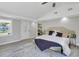 Spacious bedroom with vaulted ceiling, wood floors, and a view of the backyard at 1106 Old Highway 6, Cross, SC 29436