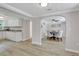 Elegant dining room with hardwood floors and arched entryway at 1106 Old Highway 6, Cross, SC 29436