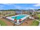 Resort-style pool with lounge chairs and a pool house at 117 Crosscut Ln, Summerville, SC 29486