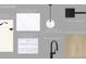 Kitchen finishes showcase cabinets, countertops, backsplash, faucet, and hardware at 1289 Hamlin Rd, Mount Pleasant, SC 29466