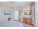 Comfortable bedroom with ceiling fan, plush carpet, and decorative artwork at 1600 Long Grove Dr # 914, Mount Pleasant, SC 29466