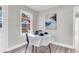 Dining area with round table, chairs, and a view outside at 312 George St, Walterboro, SC 29488