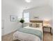Cozy bedroom with light walls and a teal blanket on the bed at 368 Trailmore Ln, Summerville, SC 29486