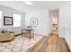 Bright home office with hardwood floors and built-in workspace at 368 Trailmore Ln, Summerville, SC 29486