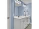 Bathroom with double vanity and light blue walls at 373 Whispering Breeze Ln, Summerville, SC 29486