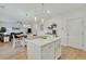 Open concept kitchen with island and stainless steel appliances at 432 Eva St, Moncks Corner, SC 29461