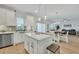Open concept kitchen with large island and stainless steel appliances at 432 Eva St, Moncks Corner, SC 29461