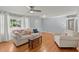 Living room with hardwood floors and large window at 640 Old Back River Rd, Goose Creek, SC 29445