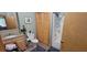 Bathroom with a single vanity, toilet, and tub/shower combo at 8389 Chisolm Plantation Rd, Edisto Island, SC 29438