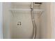 Laundry room with wire shelving, dryer vent, and hookups at 1402 Camp Rd # 3A, Charleston, SC 29412