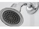 Close-up of a chrome shower head, ready to provide a refreshing shower experience at 1445 Clay Field Trl, Summerville, SC 29485