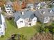 Aerial view of a two-story home with a deck and green lawn at 359 Clayton Dr, Charleston, SC 29414