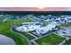 An aerial view of the community including pool and surrounding homes at 517 Rustling Tree Ct, Summerville, SC 29486