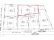 Detailed lot map highlighting dimensions, easements, and adjacent properties at 1156 Porcher School Road, Awendaw, SC 29429