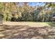 Spacious backyard with trees and a storage shed at 1695 Pierpont Avenue, Charleston, SC 29414