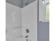 Bright bathroom with a white shower/tub combo and modern fixtures at 2754 Houston St, North Charleston, SC 29405