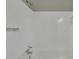 White tile shower with chrome fixtures at 442 Annette Dr, Goose Creek, SC 29445