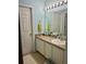 Updated bathroom with light blue walls and new vanity at 112 Townsend Way, Summerville, SC 29483