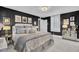 Bedroom with dark walls and glamorous decor at 208 Sumter Ave, Summerville, SC 29483