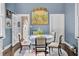 Charming dining area with round table and blue walls at 208 Sumter Ave, Summerville, SC 29483