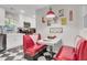 Retro-style kitchen with red diner seating at 208 Sumter Ave, Summerville, SC 29483