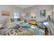 Comfortable living room with white sofa, accent pillows, and tropical rug at 208 Sumter Ave, Summerville, SC 29483