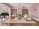 Spacious living room with white sofa and zebra print accents at 208 Sumter Ave, Summerville, SC 29483