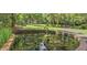 Serene pond with a frog statue and lush greenery at 208 Sumter Ave, Summerville, SC 29483