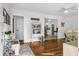 Inviting entryway with hardwood floors and view of the dining area at 2578 Ridgewood Ave, Charleston, SC 29414