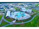 Aerial view of community pool and surrounding homes at 347 Trailmore Ln, Summerville, SC 29486