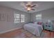 Bedroom with hardwood floors and window seat at 41 Sorento Blvd, Hanahan, SC 29410