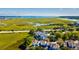 Aerial view of community with marsh and water views at 668 Harbor Creek Place # 34, Charleston, SC 29412