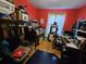 Small office space with wood desk and vintage furniture at 7024 E Constellation Dr, North Charleston, SC 29418