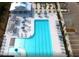 Community pool with lap lanes, a shallow area, and a cabana at 749 Meadowbrook Ln, Summerville, SC 29486