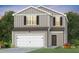 Two-story house with gray siding, white garage door, and landscaping at 764 Meadowbrook Ln, Summerville, SC 29486