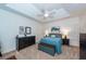 Spacious bedroom with ceiling fan, large windows, and ample closet space at 122 North Park Ave, Summerville, SC 29485